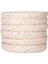 Beton Saksı Yatay Kabartma Çizgili Krem 10X8 Cm. 4