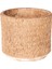 Beton Saksı Hasır Desenli Kahverengi 10X9 Cm. 1