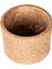 Beton Saksı Hasır Desenli Kahverengi 10X9 Cm. 3