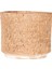 Beton Saksı Hasır Desenli Kahverengi 10X9 Cm. 4