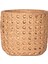 Beton Saksı Hasır Desenli Kahverengi 11X10 Cm. 4