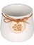 Seramik Saksı Home Sweet Home Aksesuarlı Beyaz 8,5x7 Cm. 4