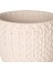Beton Saksı Örgü Desenli Beyaz 12X10,5 Cm. 2