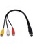 4 Pin S-Video - 3 Rca Dişi Tv Adaptörü Dizüstü Bilgisayar Kablosu (Yurt Dışından) 1