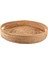 Yuvarlak Rattan Servis Tepsisi Dekoratif Dokuma Osmanlı Sehpa Kulplu Tepsiler Natural(Büyük) (Yurt Dışından) 1