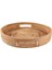 Yuvarlak Rattan Servis Tepsisi Dekoratif Dokuma Osmanlı Sehpa Kulplu Tepsiler Natural(Büyük) (Yurt Dışından) 3