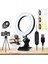 16CM Selfie Halka Işığı Dizüstü Bilgisayar Masaüstü Halka Lambası Video Konferans Aydınlatması Tripod Telefon Tutucu Klipsli (Yurt Dışından) 5