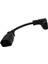18 cm Iec 320 90 Derece C13 3 Pin Dişi C14 3 Pin Erkek Pdu Bilgisayar LED Hdtv Monitör ve Tarayıcı Için Güç Kaynağı Uzatma Kablosu (Yurt Dışından) 2