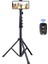Cep Telefonu Kamerası Için 64 Inç Tripod, Uzaktan Kumandalı ve Telefon Tutuculu Telefon Tripod, Video Kaydı Için Taşınabilir Tripod (Yurt Dışından) 2