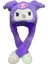 Sanrio Kuromi Cinnamoroll My Melody Şapka Kulakları Hareket Eden Şapka Işıklı Modlu Peluş Bere Şapka 1