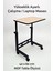 Yükseklik Ayarlı Laptop Masası - Çalışma Masası - (40X60 cm Mdf Tablalı / Tekerlekli) 1