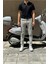 Erkek, Slim-fit, Dar Kesim, Gabardin Pantolon 085 3