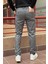Erkek, Gri, Slim fit, pamuklu dokuma pantolon 2