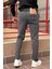 Erkek, Füme, Slim fit, pamuklu dokuma pantolon 4
