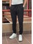 Erkek, Bel Ve Paça Lastikli, Esnek Kumaş, Jogger Pantolon 1