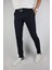 Erkek, Slim Fit, Kare Desenli, Duble Paça, Kumaş Pantolon 2