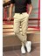 Erkek, Bel Ve Paça Lastikli, Kargo Cep, Gabardin Pantolon 3