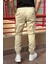 Erkek, Bel Ve Paça Lastikli, Kargo Cep, Gabardin Pantolon 4