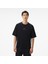 Star Chevron Baskılı Oversize Fit Erkek Siyah T-Shirt 1