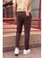 Erkek, dil detaylı, slim fit, Old Money Culture, Esnek dokuma Kumaş pantolon ASP02 4