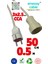 50 Santim Uzatma Kablosu Tek Prizli Cca 3x2.5mm² | Kısa Mesafe Atlatma Kablosu| Amezay Cable 1
