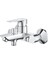 Bauedge Tek Kumandalı Banyo Bataryası Duvar Tipi Krom - 23605001 4