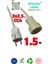 1.5 Metre Uzatma Kablosu Tek Prizli Cca 3x2.5mm² | Elinin Altında Bulunsun | Amezay Cable 1