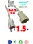 1.5 Metre Uzatma Kablosu Tek Prizli Cca 3x1.5mm² | Elinin Altında Bulunsun | Amezay Cable 1