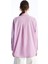 Lcw Modest Lila Düz Poplin Kadın Gömlek Tunik 5