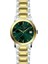 WEL3401-5 Yeşil Kadran ve Gümüş Gold Kordon Çelik Kadın Kol Saati 1