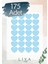 Mavi Kalp Sticker 175 Adet 3 cm 1