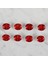 Crafts Kırmızı 8 Li Düğme - 240 2