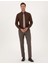 Erkek Kahverengi Slim Fit Uzun Kollu Basic Gömlek 50316734-VR029 4
