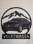 Volkswagen Arteon Dekoratif Siyah Metal Duvar Tablosu (1,5 mm Kalınlık & 75 cm x 75 Cm) 2