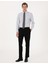 Erkek Açık Gri Slim Fit Uzun Kollu Basic Gömlek 50316734-VR001 5