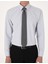 Erkek Açık Gri Slim Fit Uzun Kollu Basic Gömlek 50316734-VR001 7