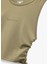 Slim Fit Kolsuz Bisiklet Yaka Crop Spor Atlet 3