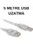 Usb 2.0 Uzatma Kablosu – 5 metre Usb‑a Erkek → Dişi Veri ve Şarj Uzatıcı, 480 MBPS Hız, Plug & Play 1