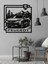 Peugeot Dekoratif Siyah Metal Duvar Tablosu (1,5 mm Kalınlık & 75 cm x 75 Cm) 1