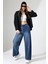 Kadın Gömlek Poplin Kumaş Siyah Oversize Basic Kadın Gömlek 5
