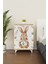Pretty Rabit 2 Raflı Çocuk Odası Dolabı Çok Amaçlı Baskılı Oyuncak Dolabı 3