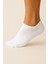 6'lı Dikişsiz Unisex Beyaz Sneaker 6 Çift Terletmez Pamuk Bilek Boy Çorap Seti 3