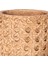 Beton Saksı Hasır Desenli Kahverengi 8x7 Cm. 2