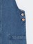 Lcw Kids Indigo Kare Yaka Kız Çocuk Jean Salopet Elbise 3