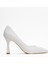 653 Beyaz Cilt Topuklu Kadın Ayakkabı 5