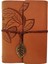 Deri Yaprak Desenli Defter 1