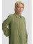 Kalın Manşetli Tencel Tunik 25KD4012 Haki 4