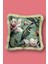 Krem Püsküllü, Hummingbird Desen Dekoratif 43X43CM Kare Kırlent Kılıfı 1
