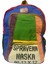 Kaliteli Renkli Vintage Salaş Disayn Günlük Sırt Gezi Okul Seyahat Çantası 28 cm x 37 cm 2