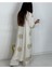 Glow Nakışlı Kimono Takın Uzun Maxi Boy Gömlek Pantolonlu Takım 4